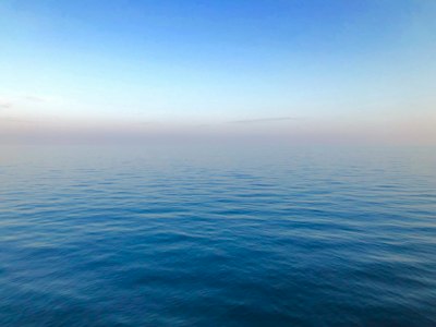 Calm sea at first light